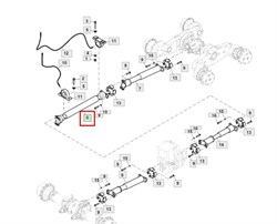 F070650 УНИВЕРСАЛЬНЫЙ  ВЕДУЩИЙ  ВАЛ F070650